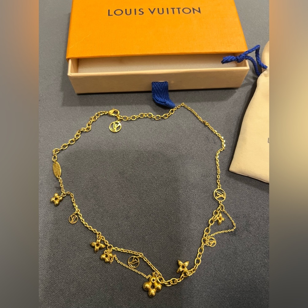 Authentic Louis Vuitton Blooming Supple Necklace
